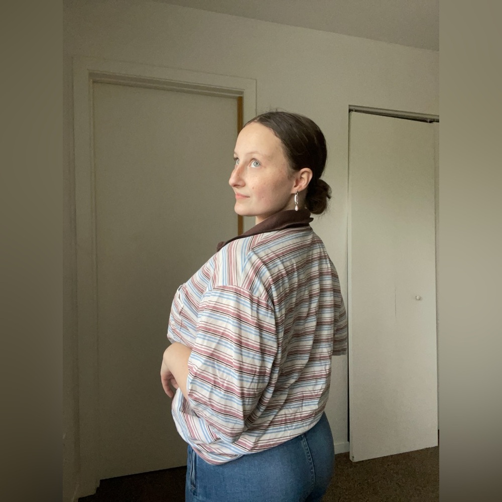 Brown Striped Polo - Picture 3 of 3
